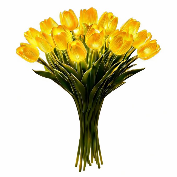 LED Tulip Bouquet – Artificial Tulips with Lights for Decoration & as a Gift