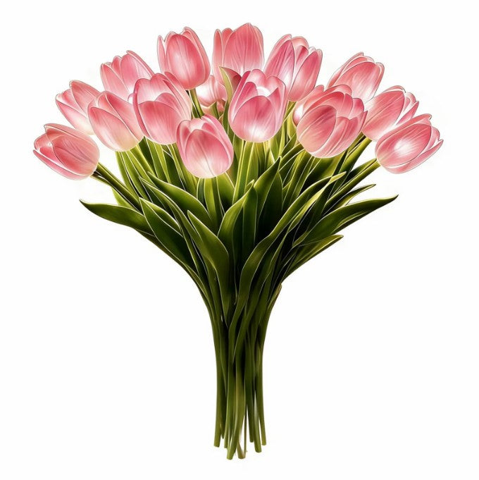 LED Tulip Bouquet – Artificial Tulips with Lights for Decoration & as a Gift