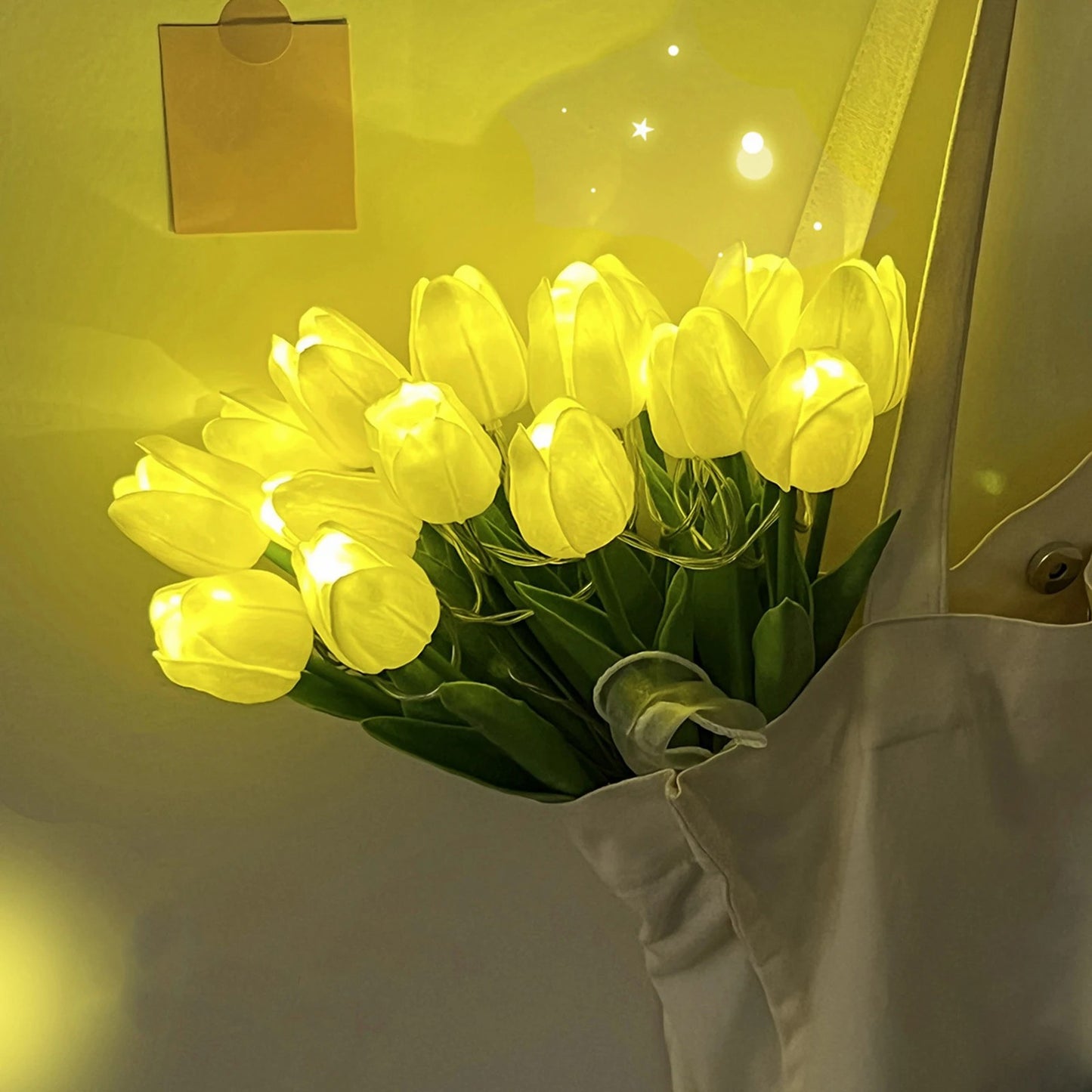 LED Tulip Bouquet – Artificial Tulips with Lights for Decoration & as a Gift