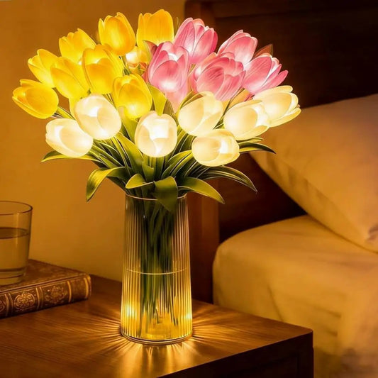 LED Tulip Bouquet – Artificial Tulips with Lights for Decoration & as a Gift