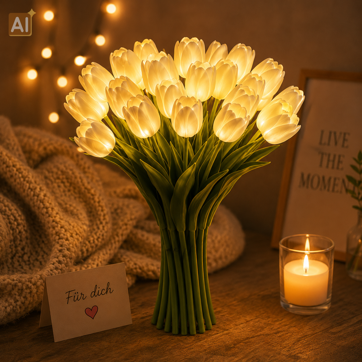 LED-Tulpenstrauß – Die Blumen, die niemals verwelken