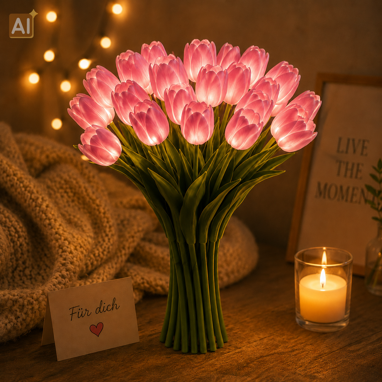 LED-Tulpenstrauß – Die Blumen, die niemals verwelken